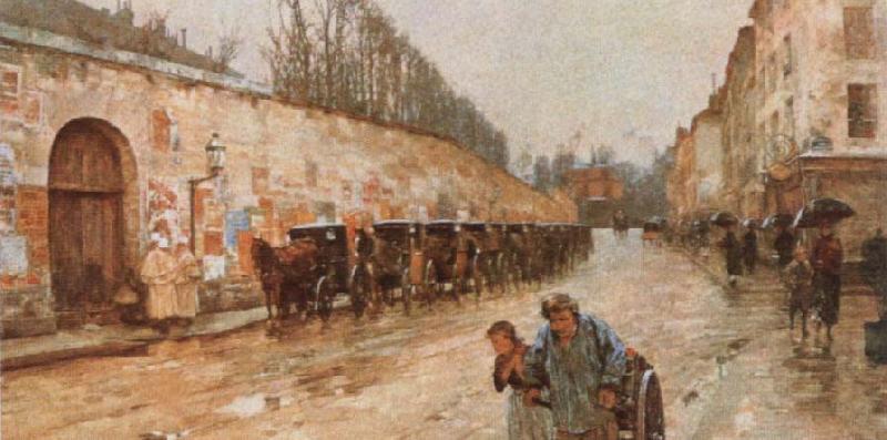 Une averse, Childe Hassam